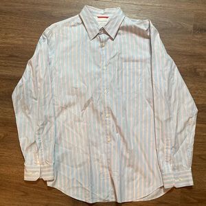 Banana Republic size large slim fit. Red white and blue long sleeve shirt